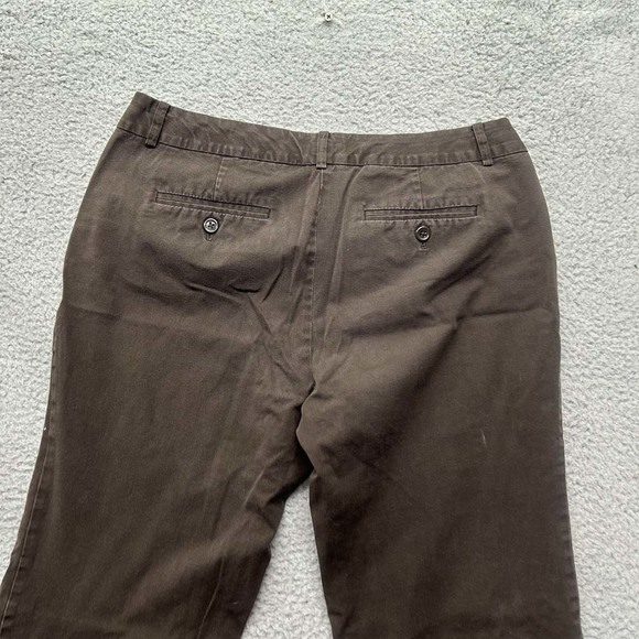 Body By Victoria Pants Womens Size 12  32X33 Chico Straight Brown - Picture 9 of 10